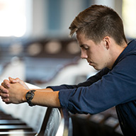 Student praying