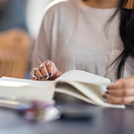 Student reading