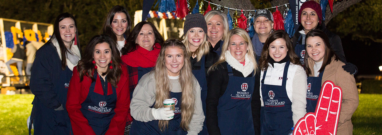 group of dbu ladies standing outside