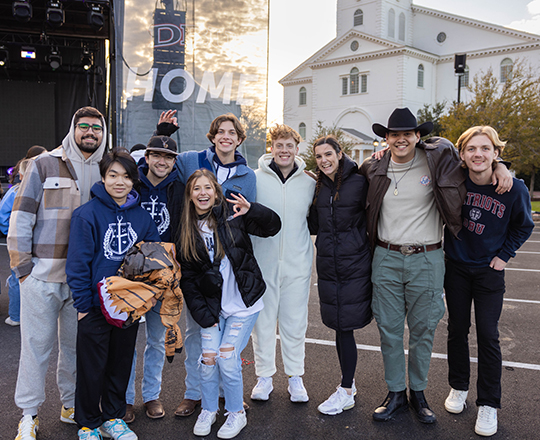 DBU Students Events - College Students at Parade Tailgate