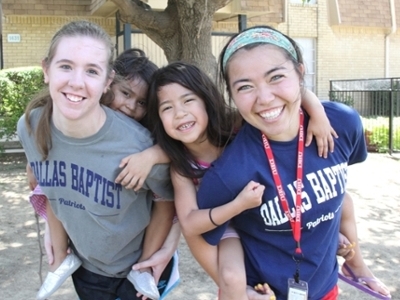 Students serving