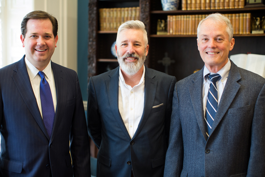 Dr. Adam Wright, Dean Duncan Corby, and Dr. Gary Cook