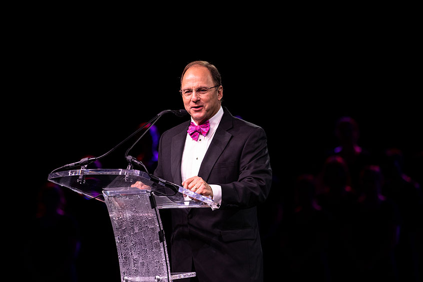 Raymond H. Harris speaking at the Russell Perry dinner