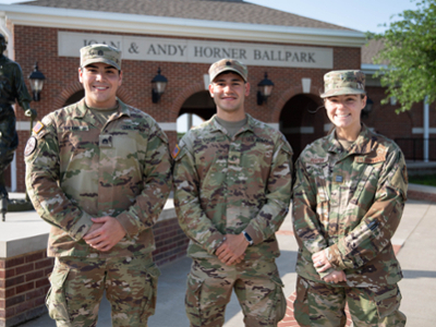 Military at ballpark