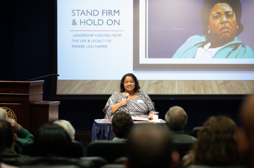 Dr. Henry leading breakout session discussion at Christian Leadership Summit