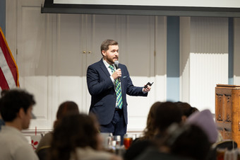 Dr. Cooper presenting at the Herb Robbins Symposium