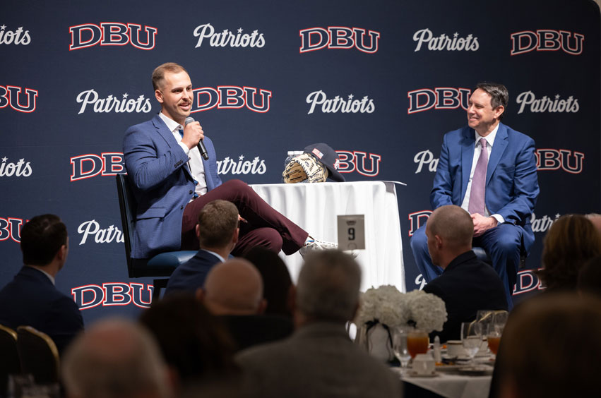 Texas Ranger Nathaniel Lowe at DBU