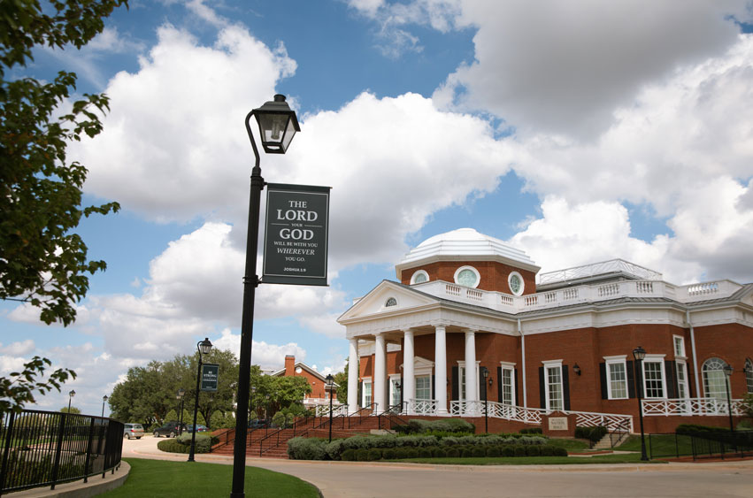 looking up at nation hall