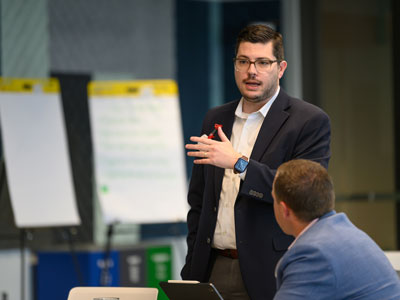 DBU alumnus Andru Gilbert, Assistant Superintendent for Administration for Denison ISD