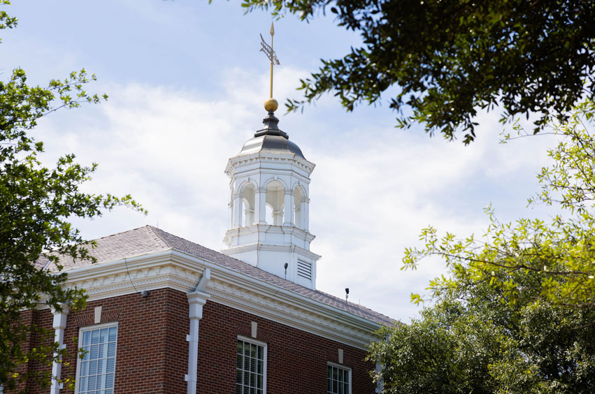 The DBU campus in summertime in Dallas, Texas