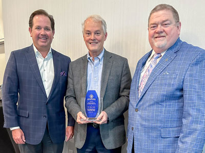 DBU Chancellor Dr. Gary Cook with DBU President Dr. Adam C. Wright and Dr. Bobby Hall at the IABCU annual meeting in Knoxville