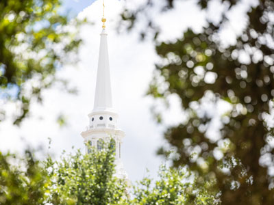 The pilgrim chapel on the dbu campus