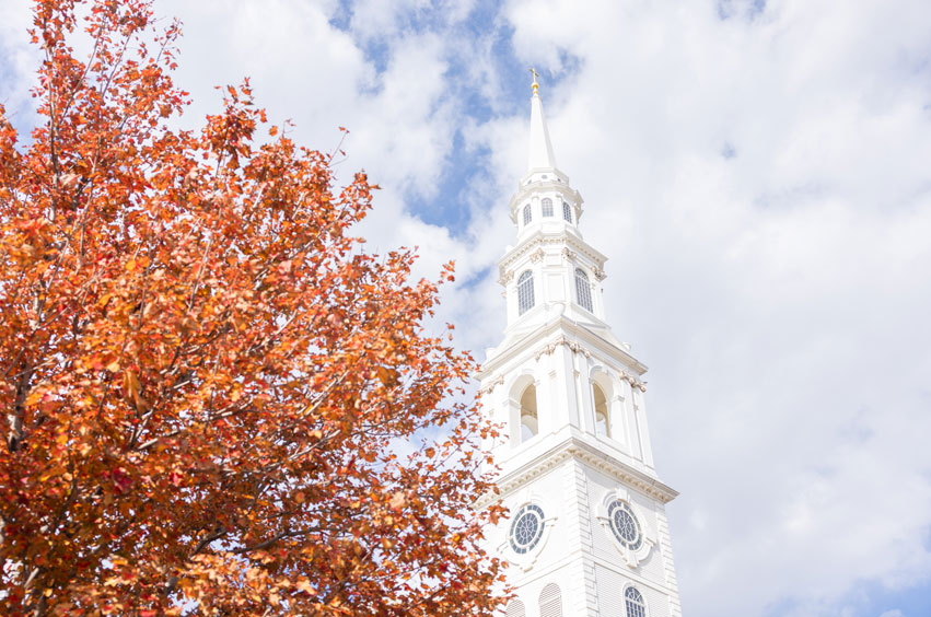 DBU campus during the fall season