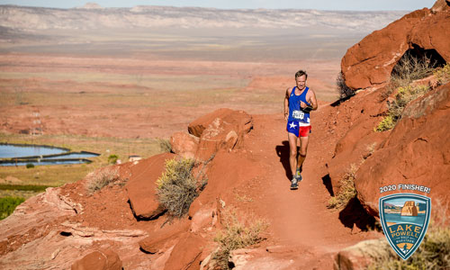 Mitch running the Lake Powell half marathon