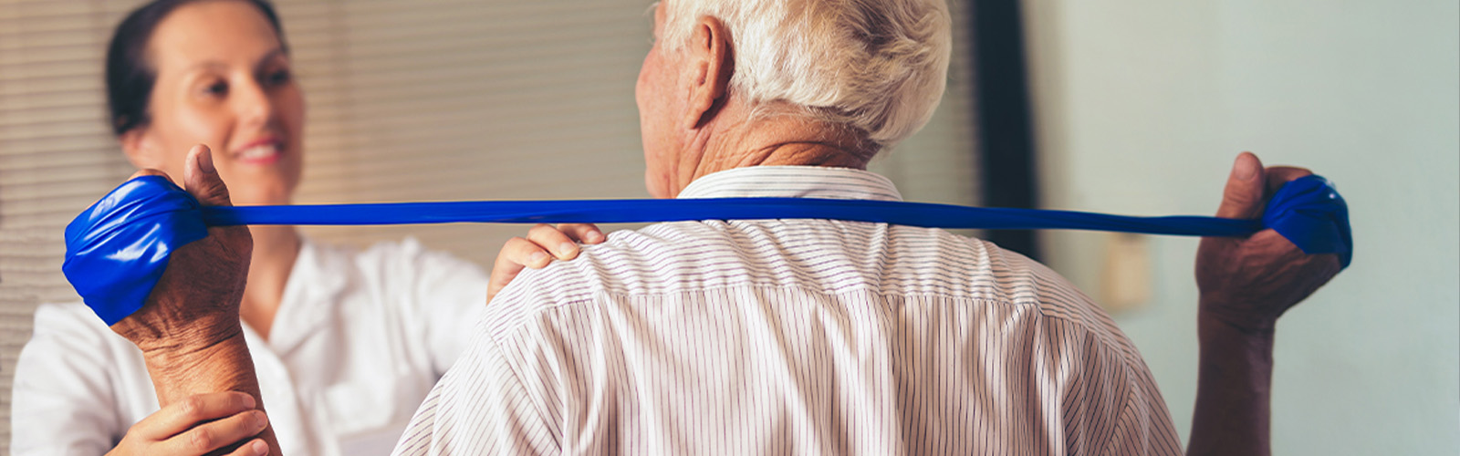 therapist working with patient