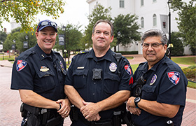 DBU police smiling