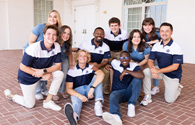 student life office posing for a photo